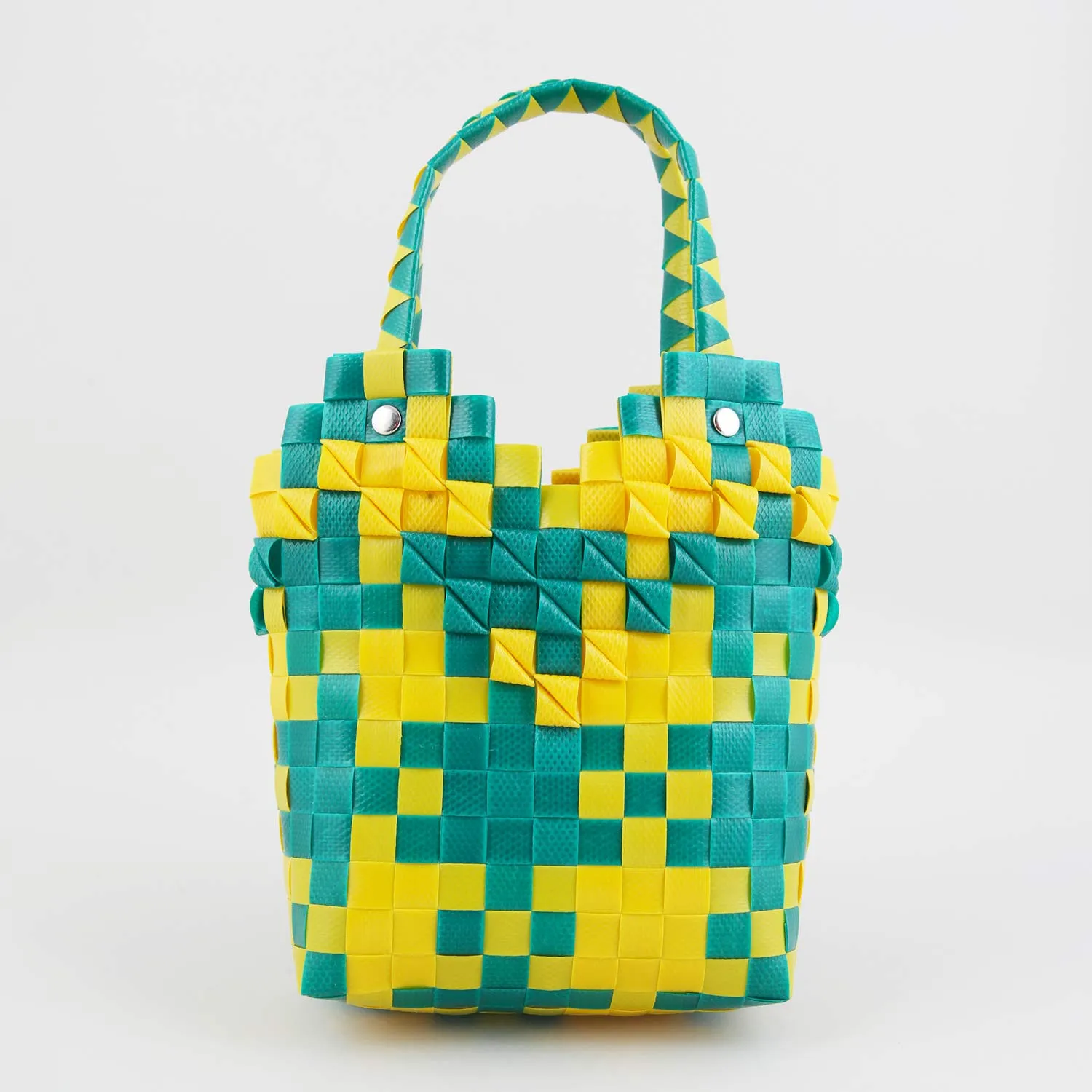 Borsa Secchiello Bambina Verde E Gialla