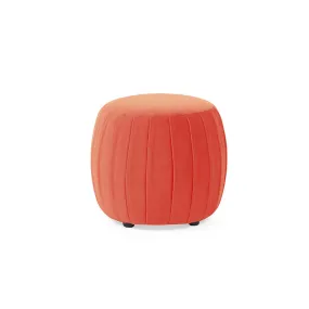 Braid Pouf in velluto, rosa