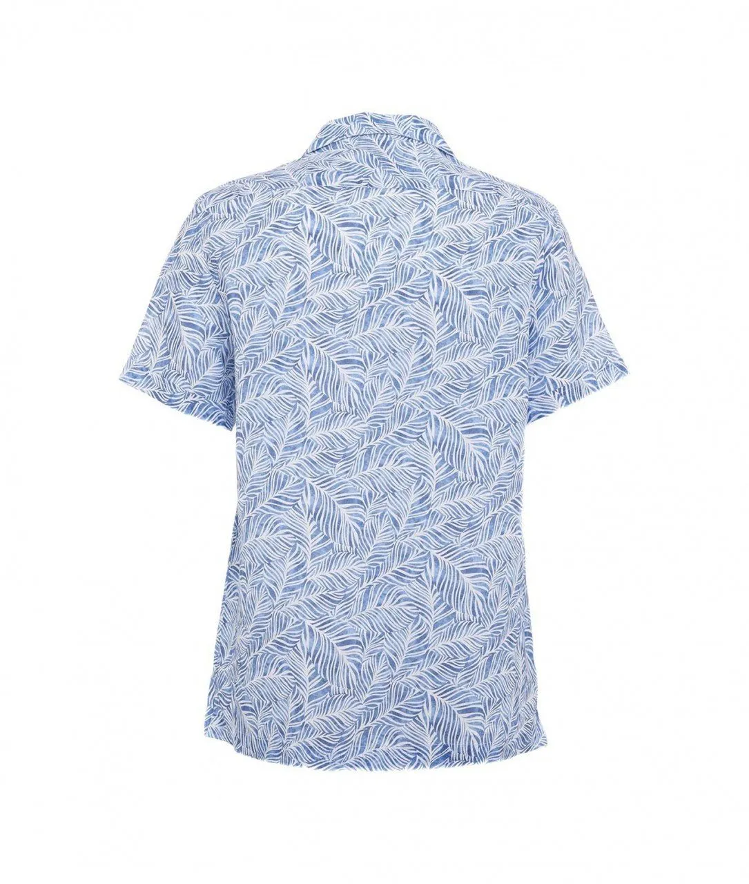Camicia in lino blu blu