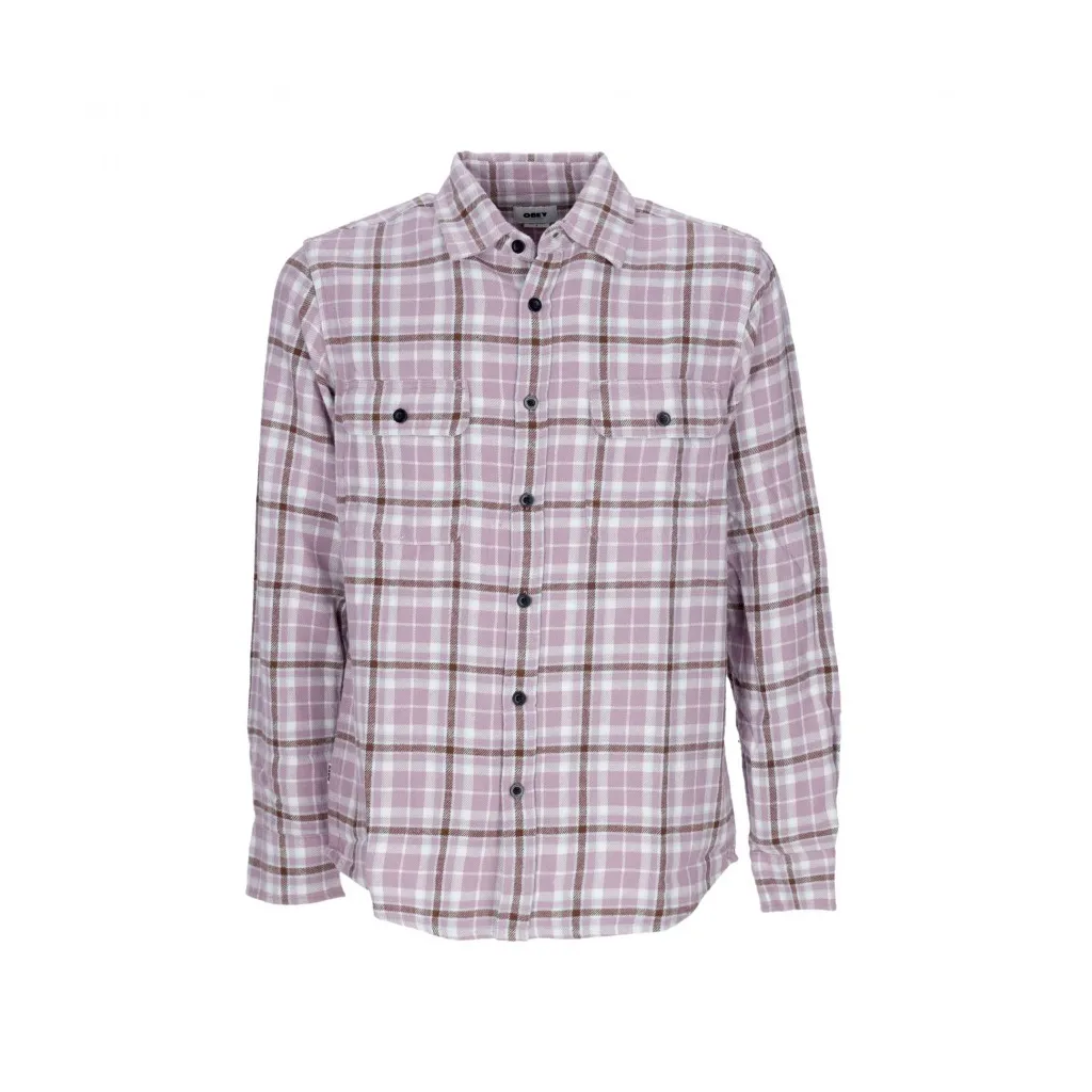 camicia manica lunga uomo cole woven l/s LILAC CHALK MULTI