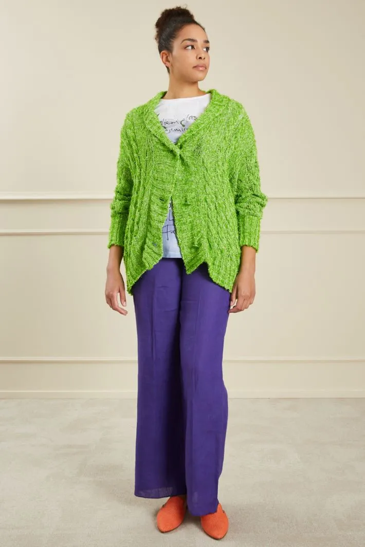 Cardigan a trecce