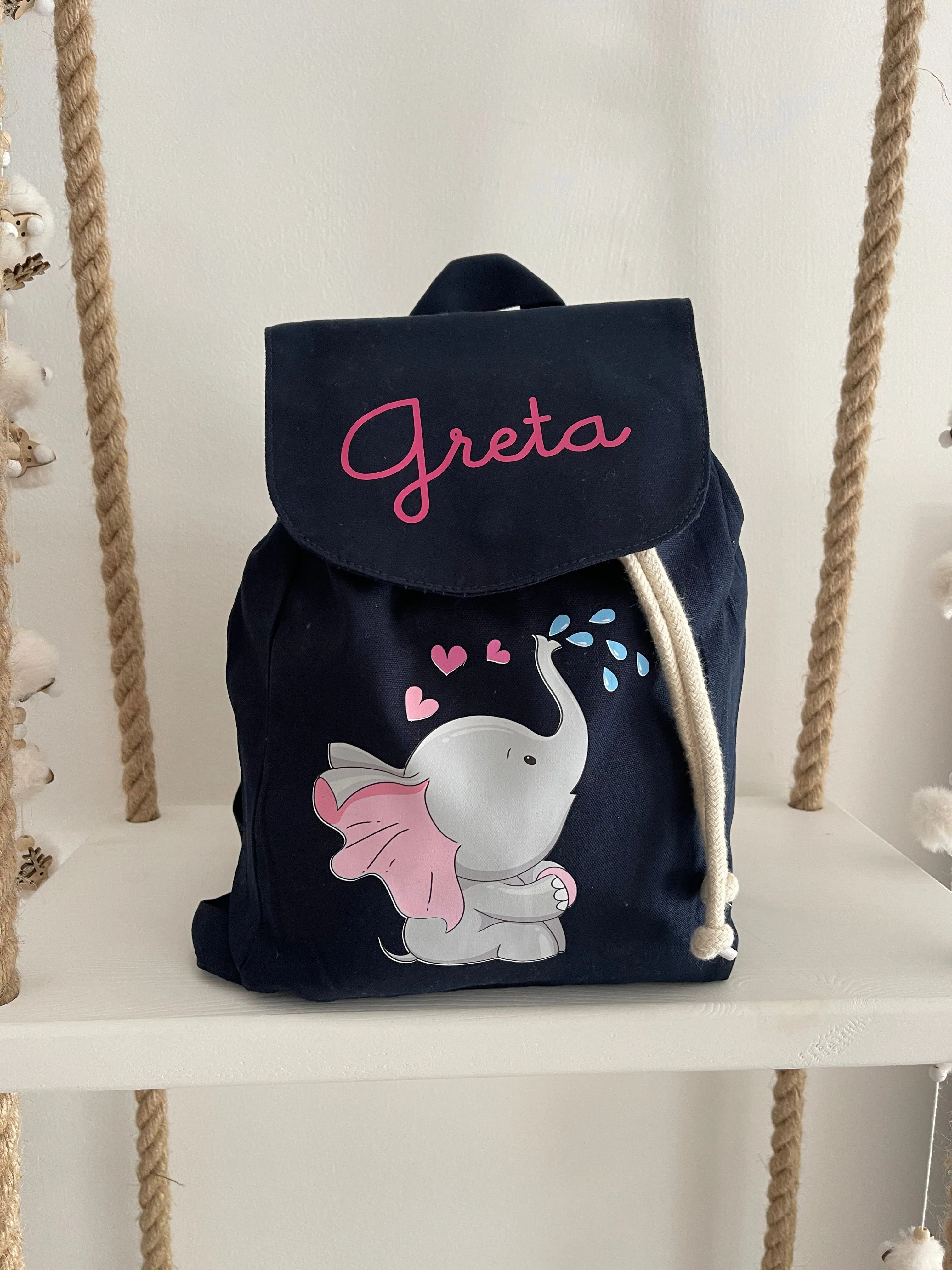 Mini Zaino per bambini in cotone Elefantina