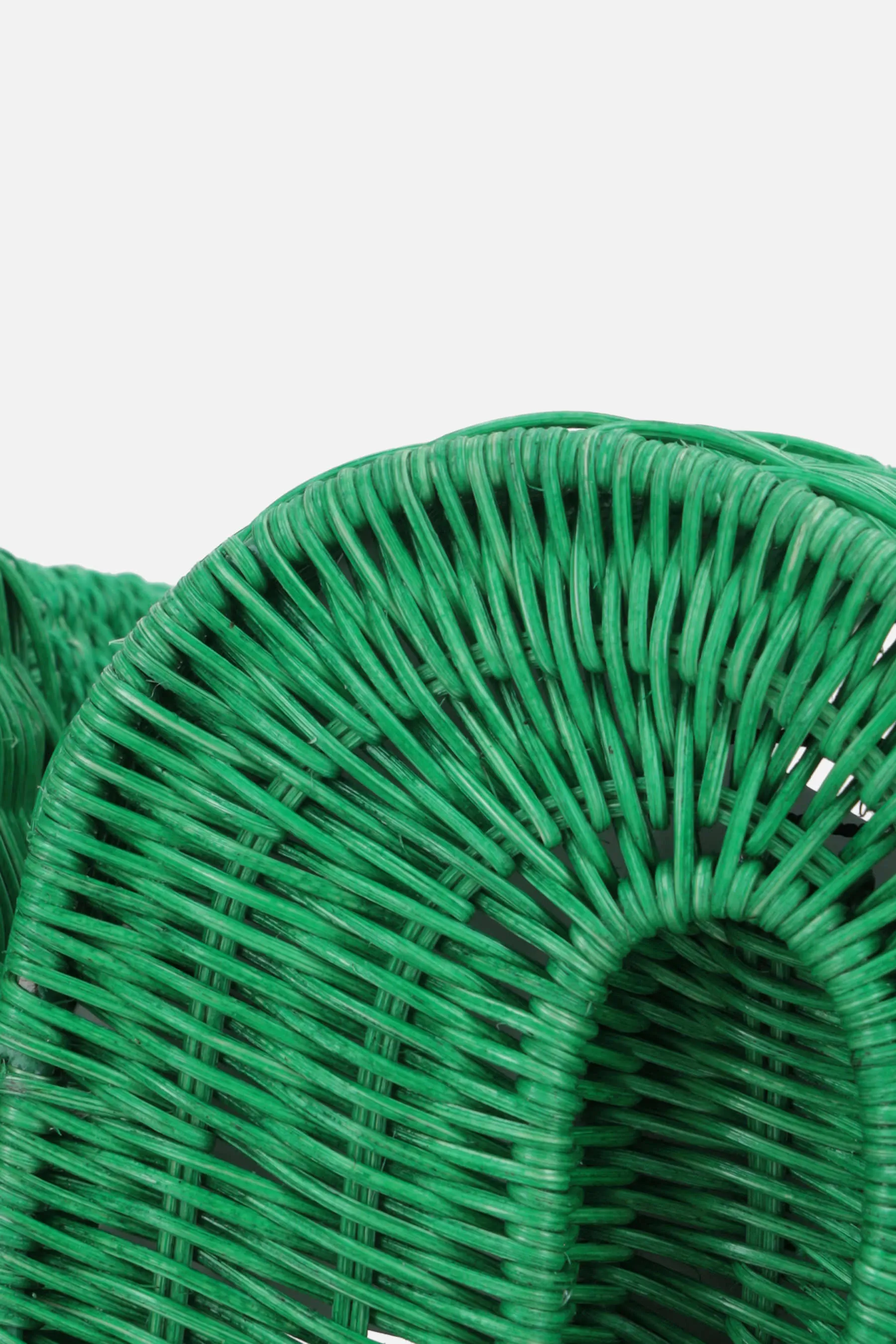  SACAI borsa a secchiello S in abaka e rattan 