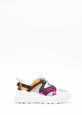 Sneaker in pelle specchiata