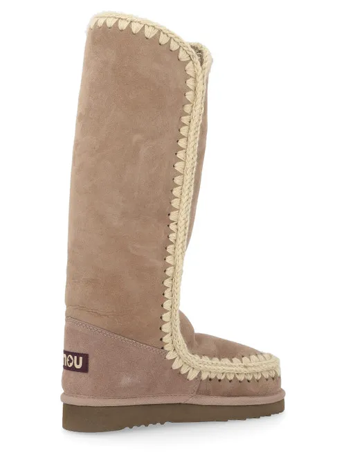 Stivale Mou Tall Eskimo in montone double-face grigio