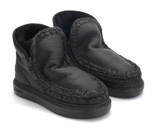 Stivaletto Mou Eskimo Sneaker Bold in montone nero